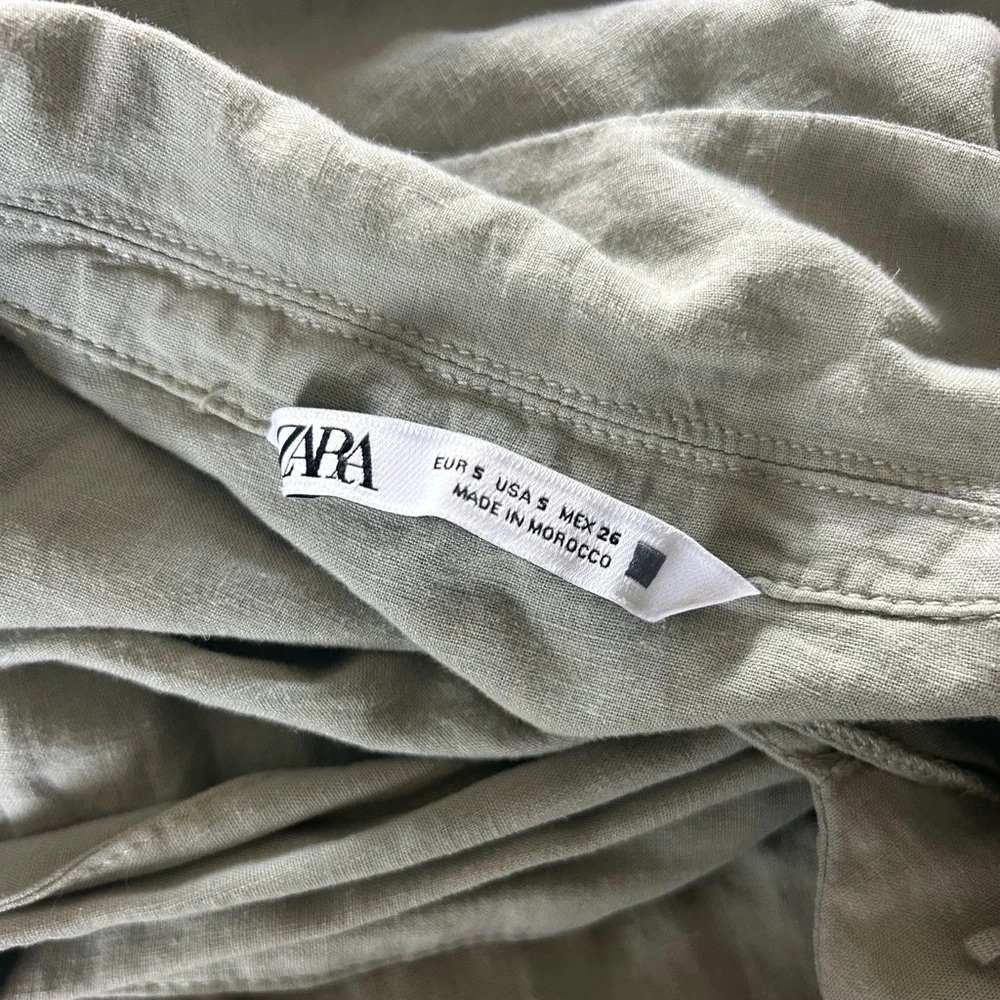 Zara Sage Green Casual Dress - Picture 8 of 8